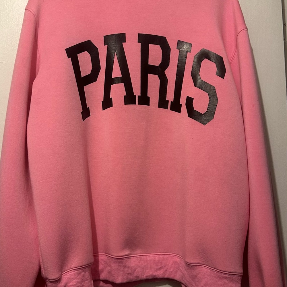 Pink Paris Women's Sweatshirt. (Scuba material )